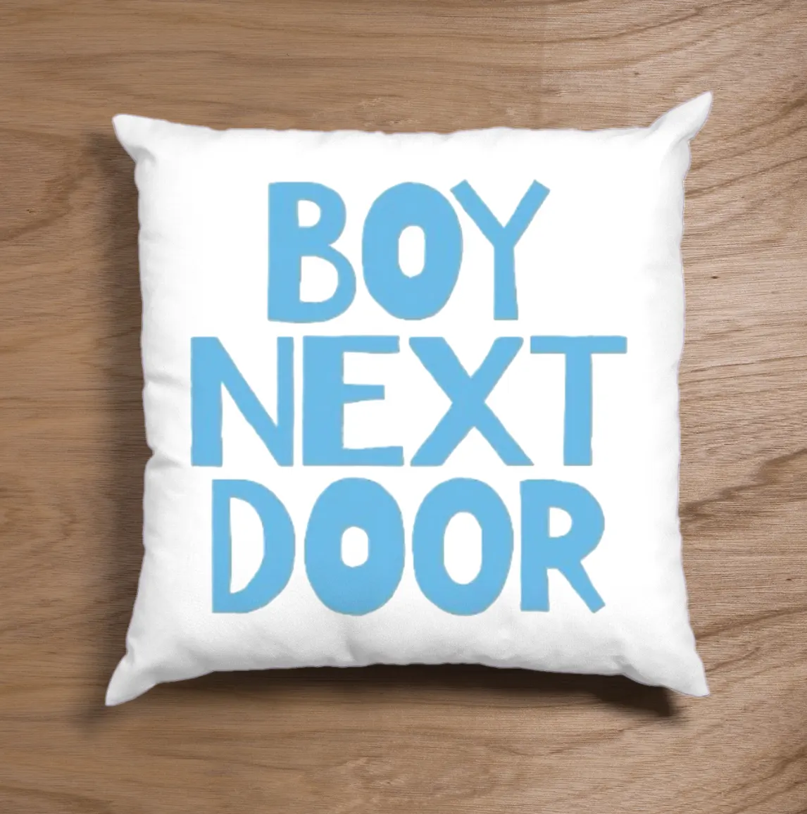 Boynextdoor Blue Block Logo Pillow Case