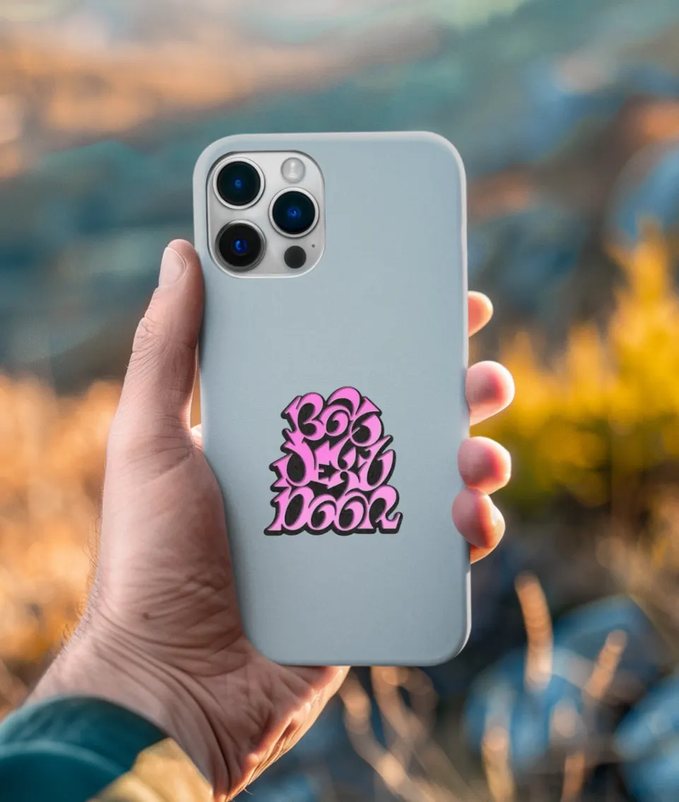 Boynextdoor Pink Bubble Logo Phone Case