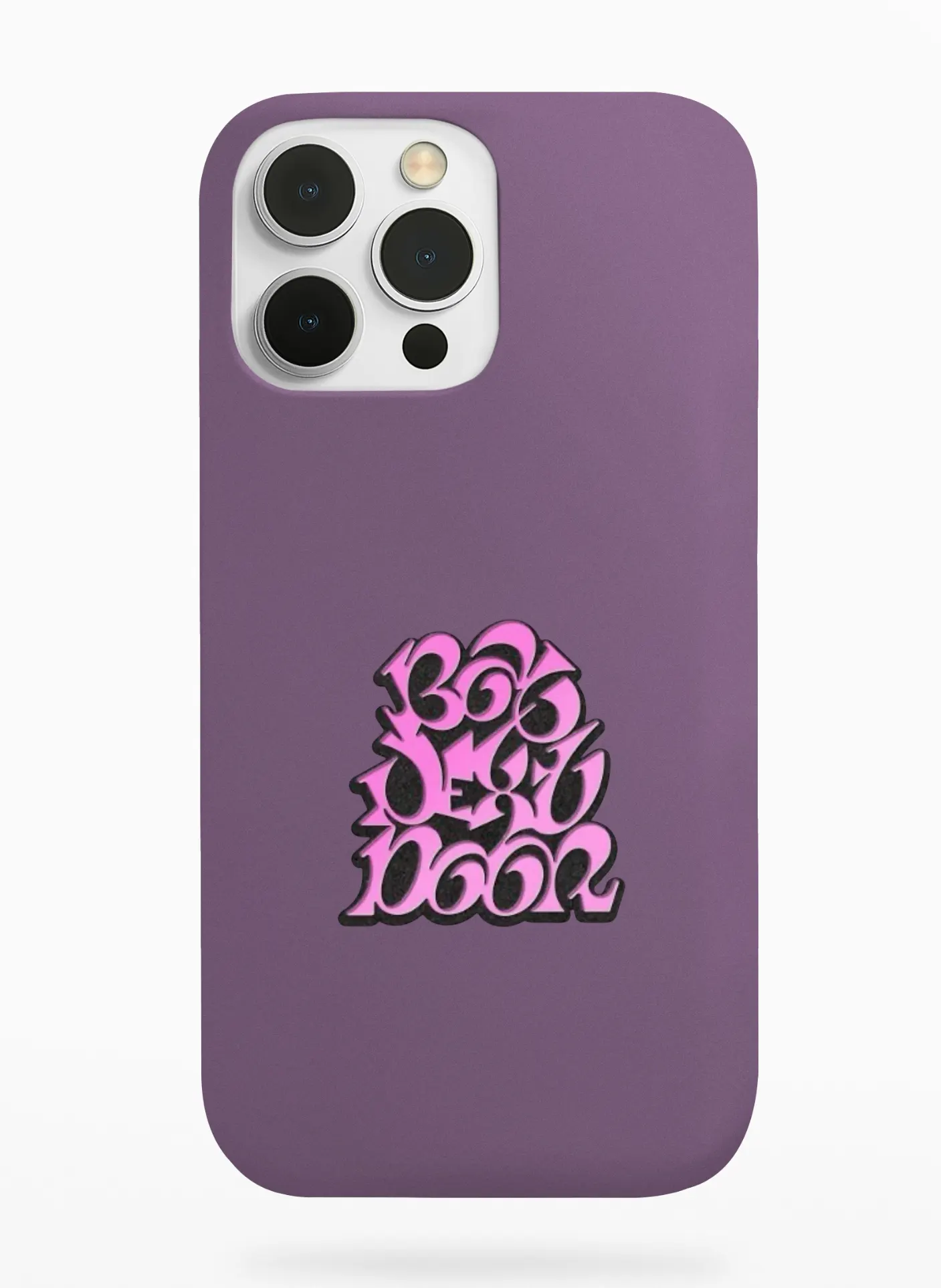 Boynextdoor Pink Bubble Logo Phone Case - Plum, Apple iPhone 18