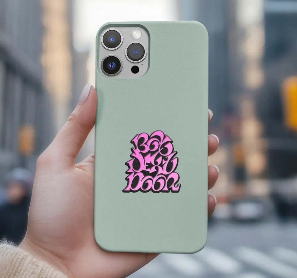Boynextdoor Pink Bubble Logo Phone Case