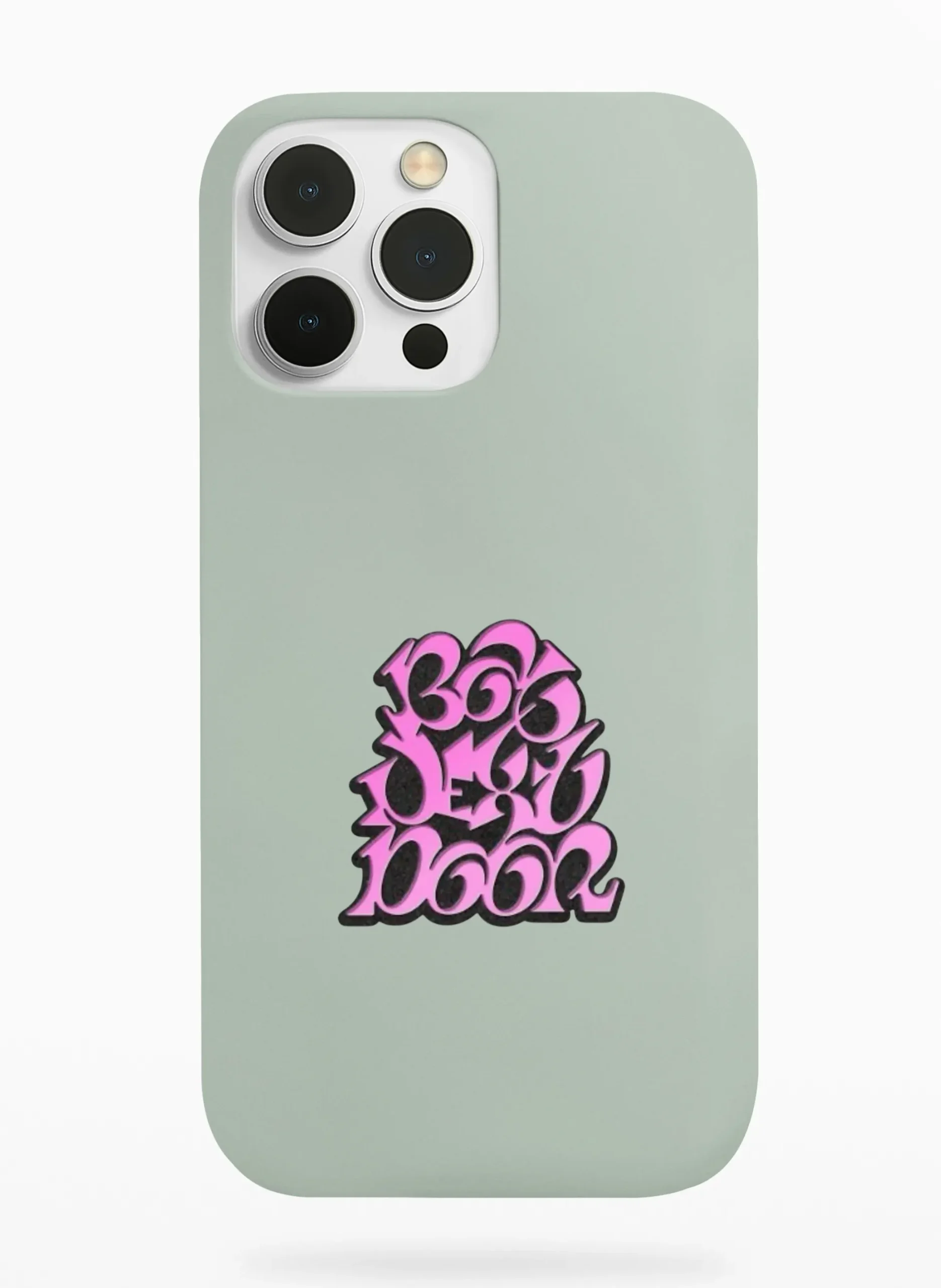 Boynextdoor Pink Bubble Logo Phone Case - Sage, Apple iPhone 18