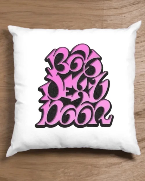 Boynextdoor Pink Bubble Logo Pillow Case