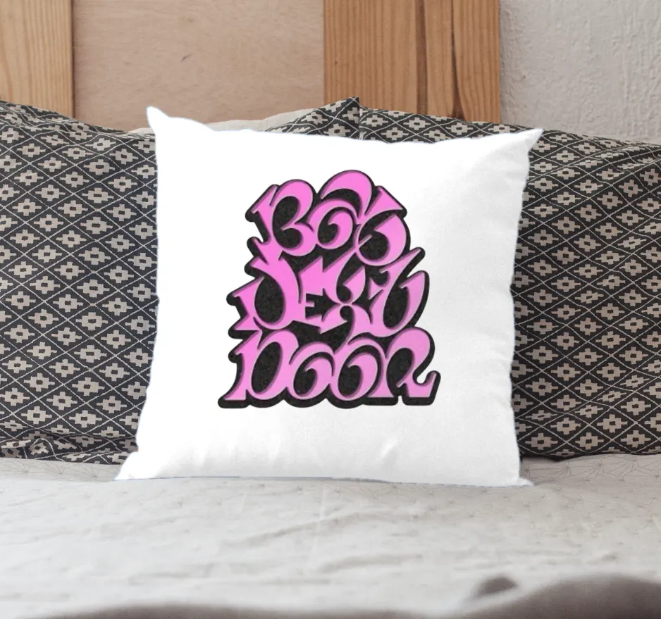 Boynextdoor Pink Bubble Logo Pillow Case