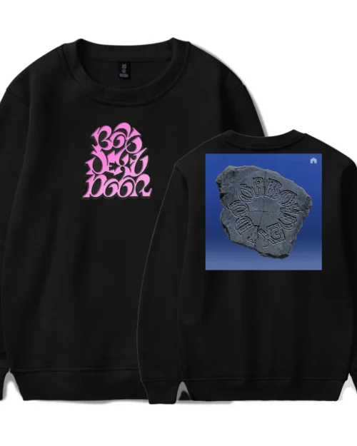 Boynextdoor Pink Bubble Logo Sweatshirt