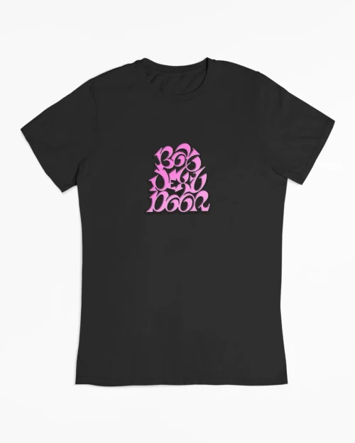 Boynextdoor Pink Bubble Logo T-Shirt
